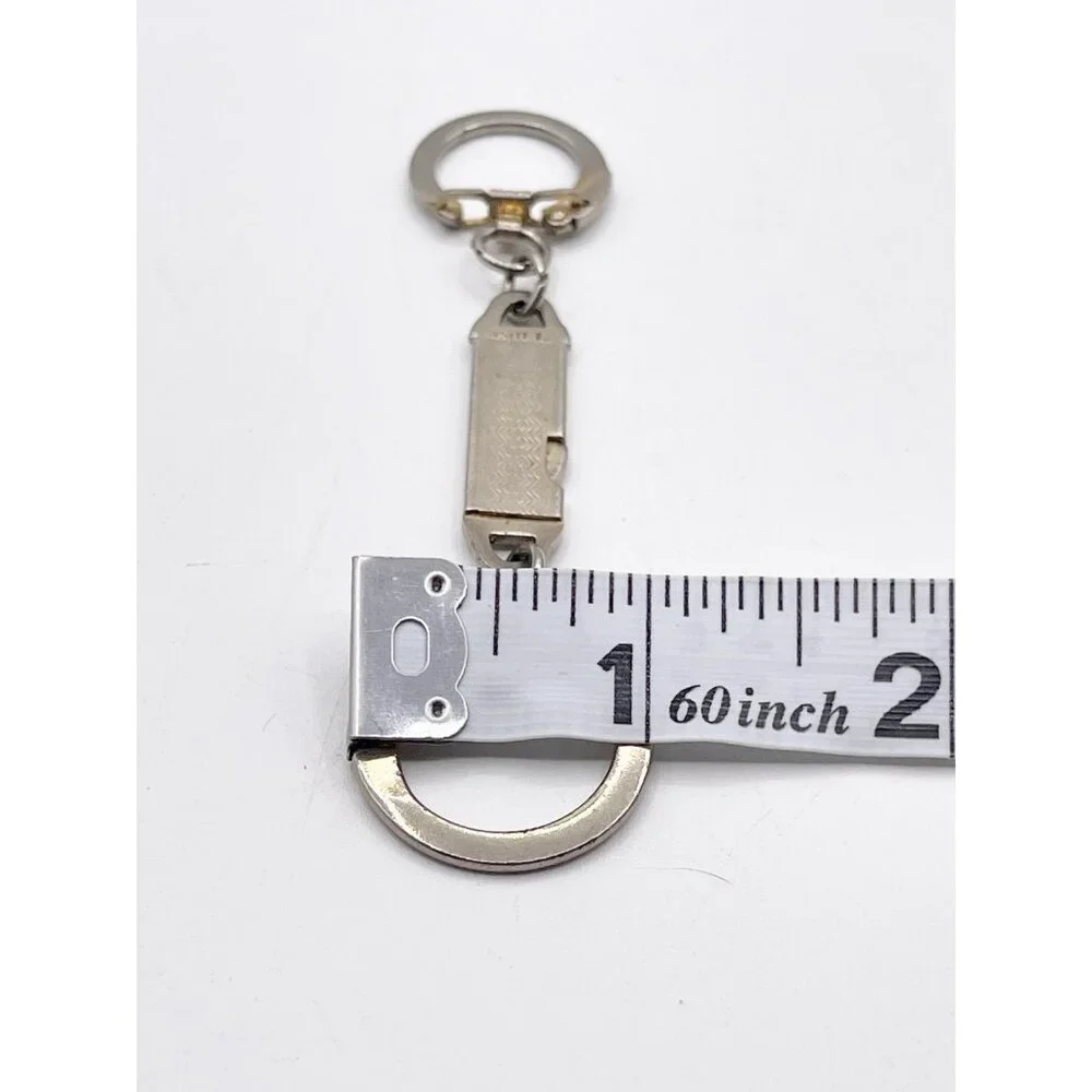 Vintage MCM Detachable Keychain Quick Release Valet Double Ring Key Holder